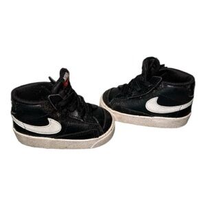 Nike Blazer Mid 77' Baby Toddler Sneakers Size 4c Kids Shoes Black White